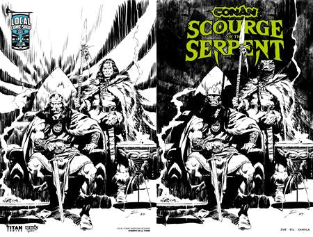 Conan The Barbarian: Scourge Of The Serpent #1 - LCSD Inks Wrap Around Variant