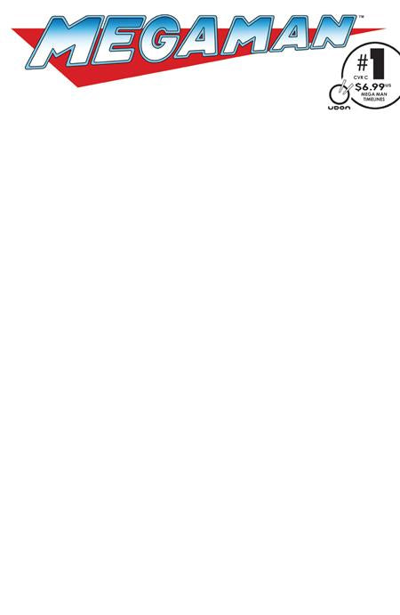 Mega man Timelines #1 - Blank Sketch Variant - Udon One-Shot
