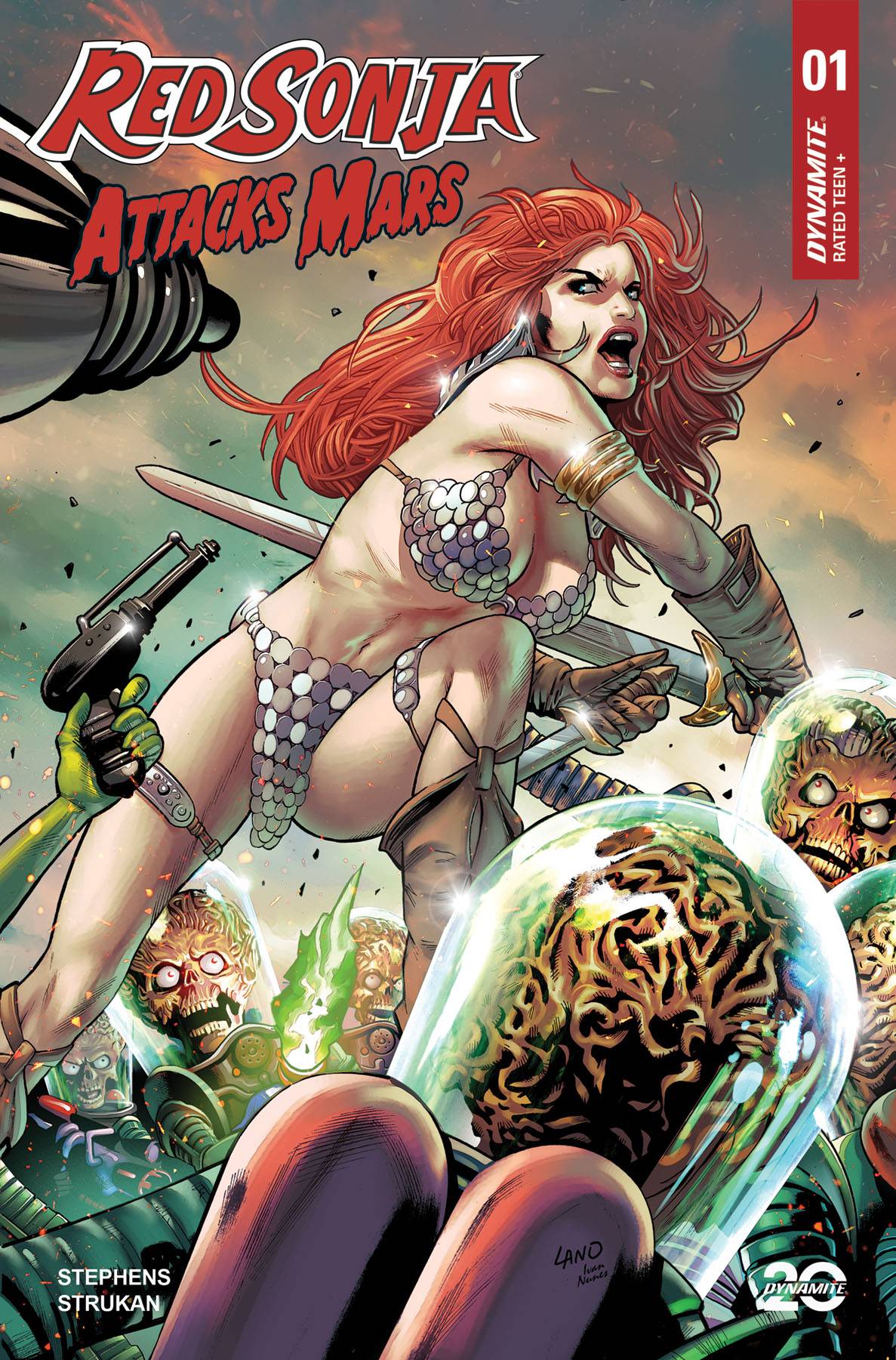 Red Sonja Attacks Mars #1 - Greg Land Variant!