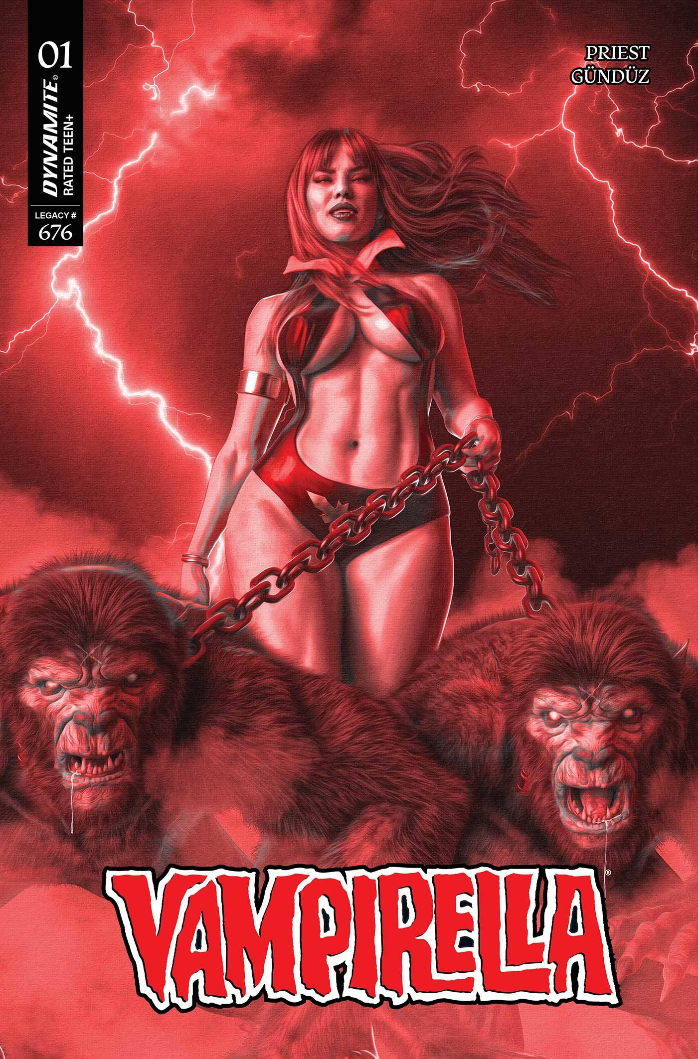 Vampirella #1 (2025) - 1:10 Mark Spears Red FOC Incentive Variant! + Top Loader