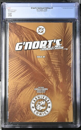 Sale! G'nort's Swimsuit Edition - Harley Quinn Carla Cohen Variant! CGC 9.8