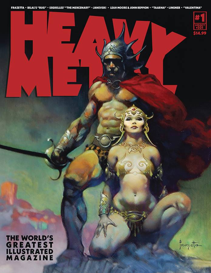 Heavy Metal Magazine #1 (MR) - Frank Frazetta Cover!