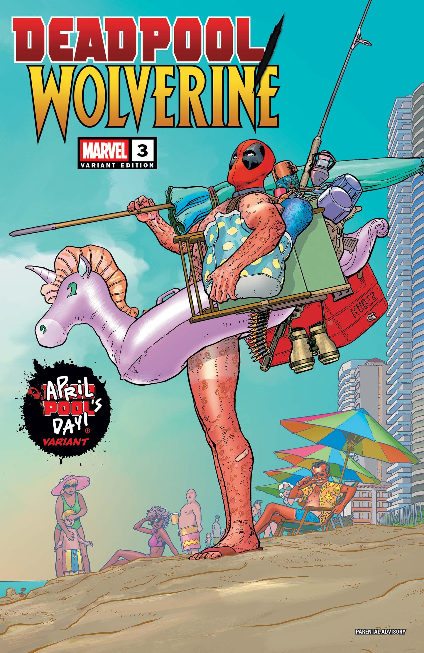 Deadpool Wolverine #3 - Aaron Kuder April Pools Day Variant!
