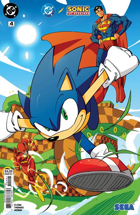DC X Sonic The Hedgehog #4 - Nicuolo Cardstock Variant!