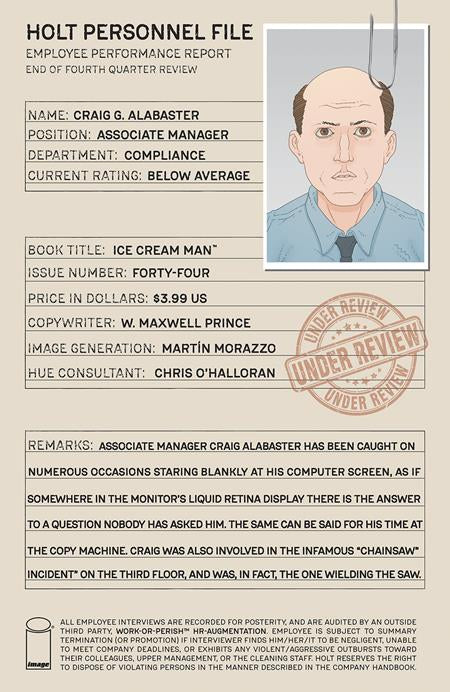 Ice Cream Man #44 (MR) - Morazzo And Chris O’Halloran Variant