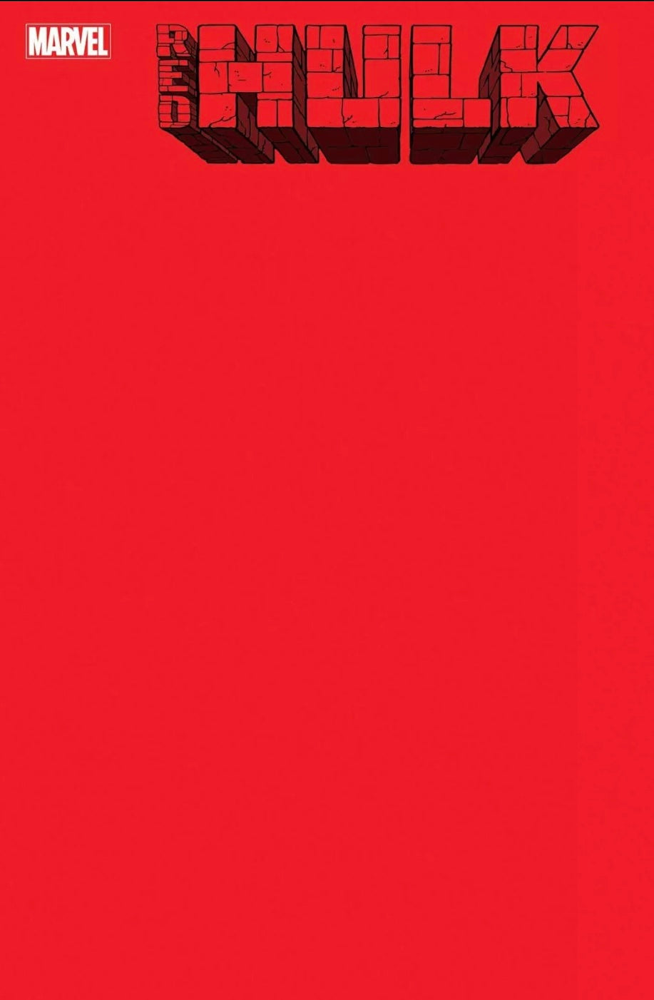 Red Hulk #1 - Red Blank Variant!