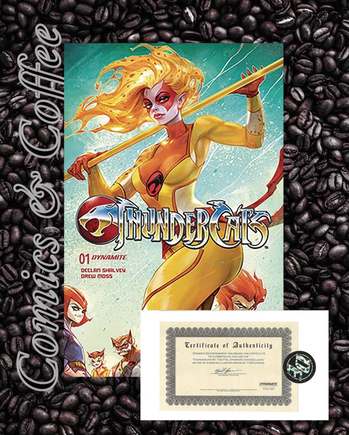 Thundercats #1 Tao Foil With COA From Dynamite! Limited To 1000.