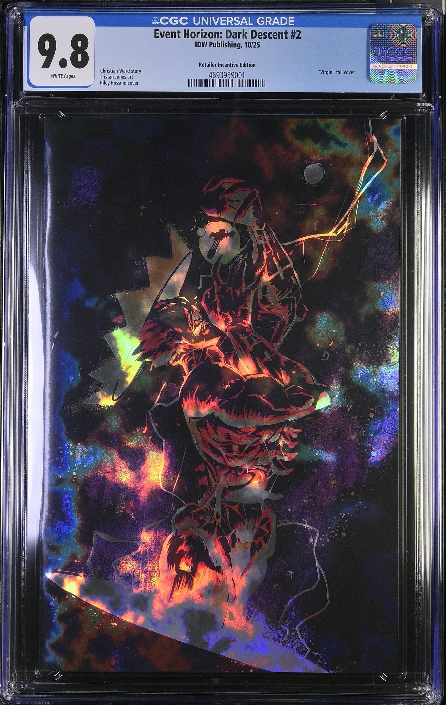 Event Horizon Dark Descent #2 CGC 9.8 Rossmo Virgin Magma Foil Variant LTD 5