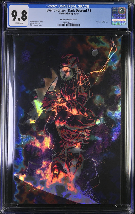 Event Horizon Dark Descent #2 CGC 9.8 Rossmo Virgin Magma Foil Variant LTD 5
