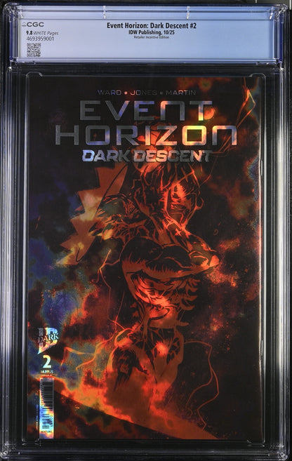 Event Horizon Dark Descent #2 CGC 9.8 Rossmo Virgin Magma Foil Variant LTD 5