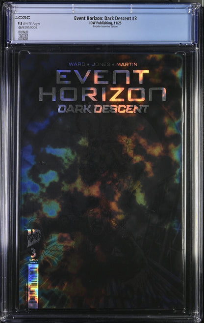 Event Horizon Dark Descent #3 CGC 9.8 Burnham Virgin Magma Foil Variant LTD 5