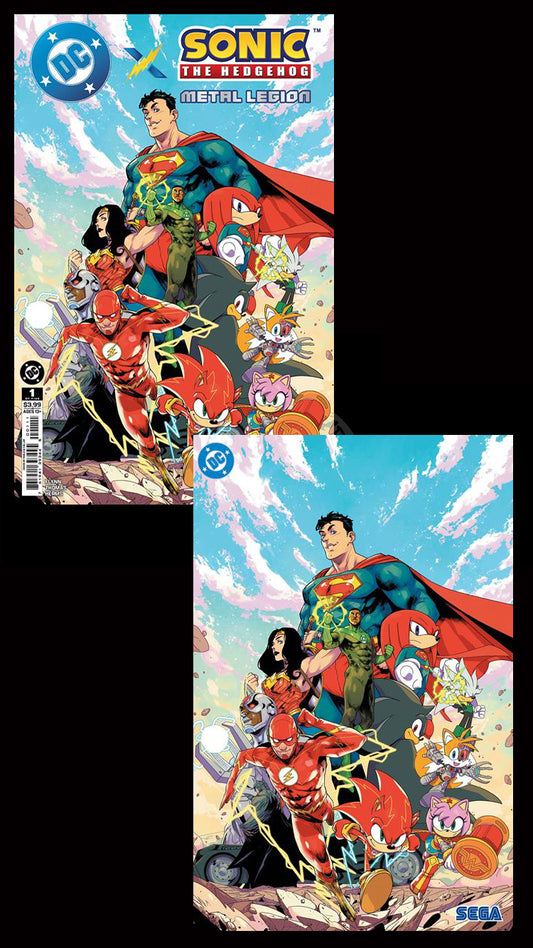 DC X Sonic: The Metal Legion#1 - Pablo M. Collar Trade + Foil Set