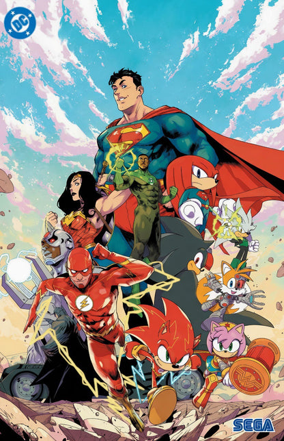 DC X Sonic: The Metal Legion#1 - Pablo M. Collar Trade + Foil Set