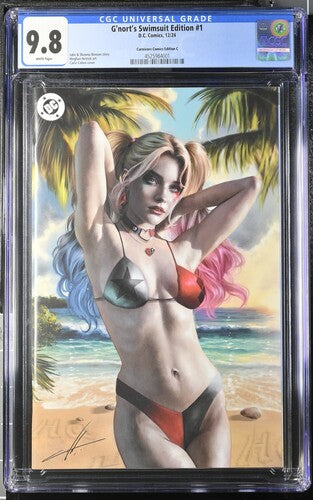 Sale! G'nort's Swimsuit Edition  - Harley Quinn Carla Cohen Variant! CGC 9.8