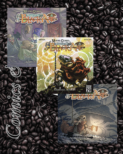 Mouse Guard: Dawn Of The Black Axe Complete Series - All 3 First Print Issues
